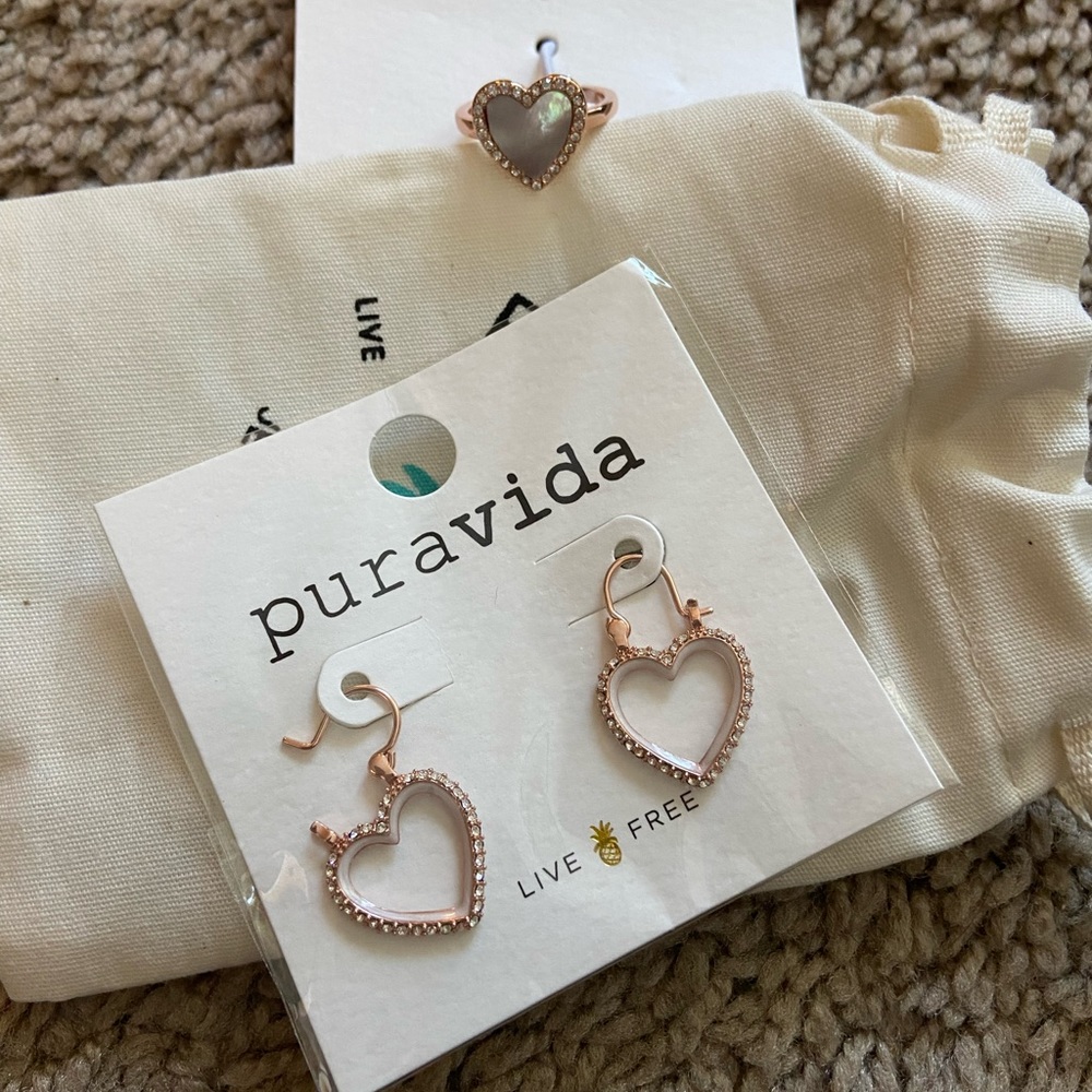 Pura Vita ring and earrings